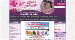 Desktop Screenshot of lesbebesdubonheur.com