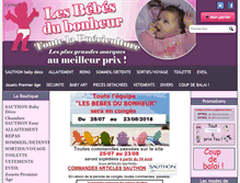 Tablet Screenshot of lesbebesdubonheur.com